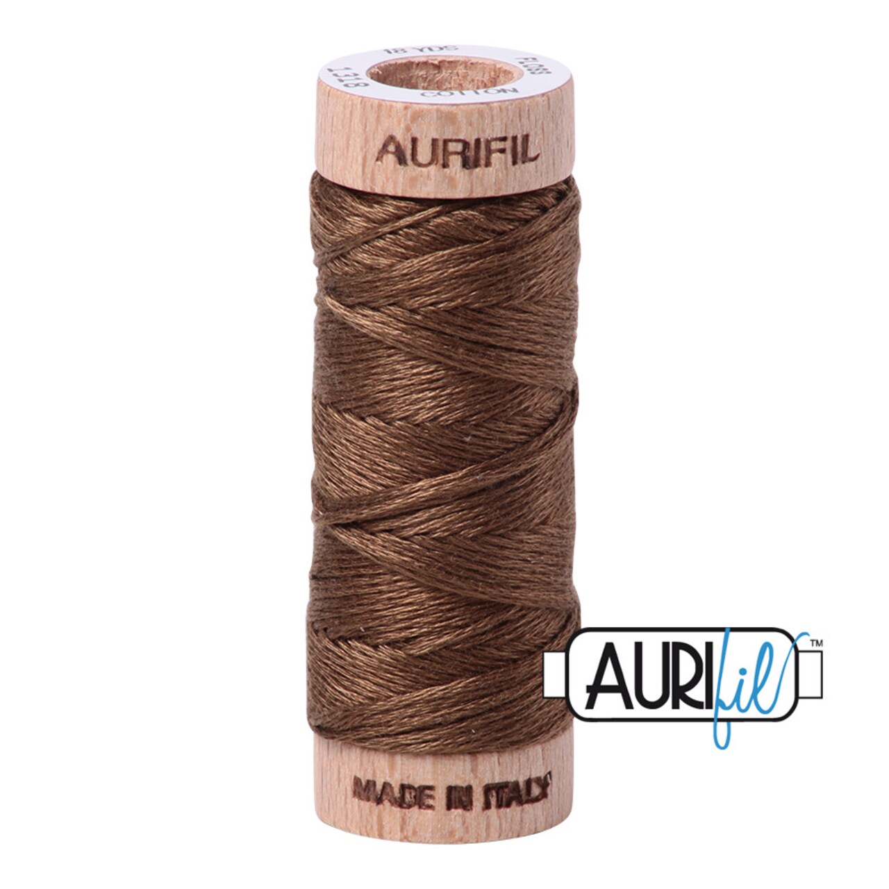 Dark Sandstone (1318) | Aurifloss Small Spool (18M / 18Y) | Aurifil Thread